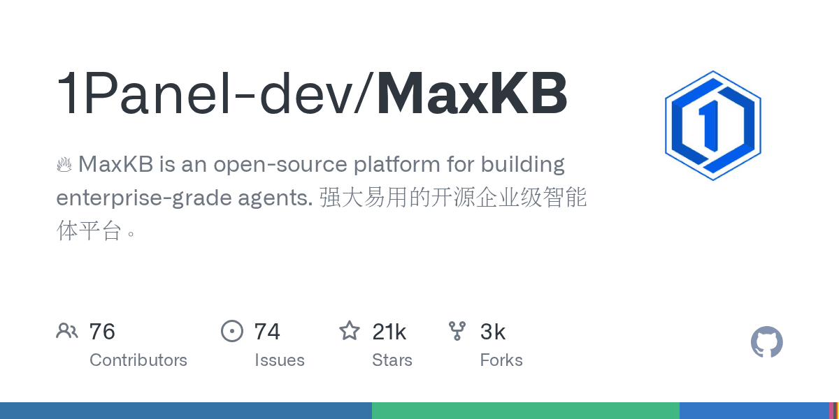 1Panel-dev/MaxKB on GitHub