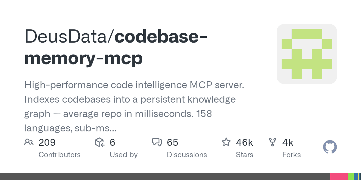 DeusData/codebase-memory-mcp on GitHub