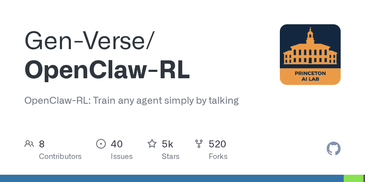 Gen-Verse/OpenClaw-RL on GitHub