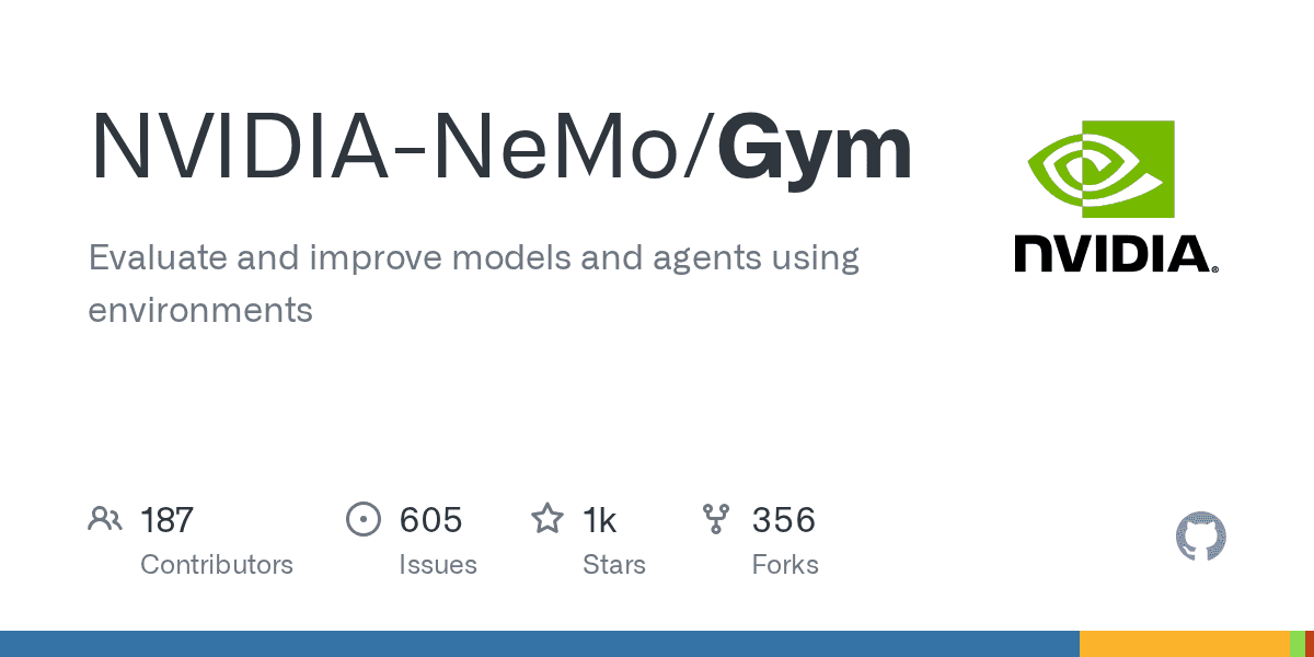 NVIDIA-NeMo/Gym on GitHub
