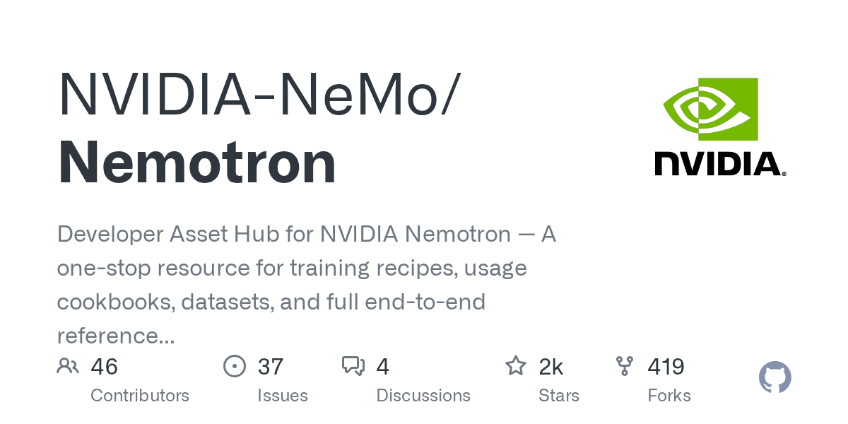 NVIDIA-NeMo/Nemotron on GitHub