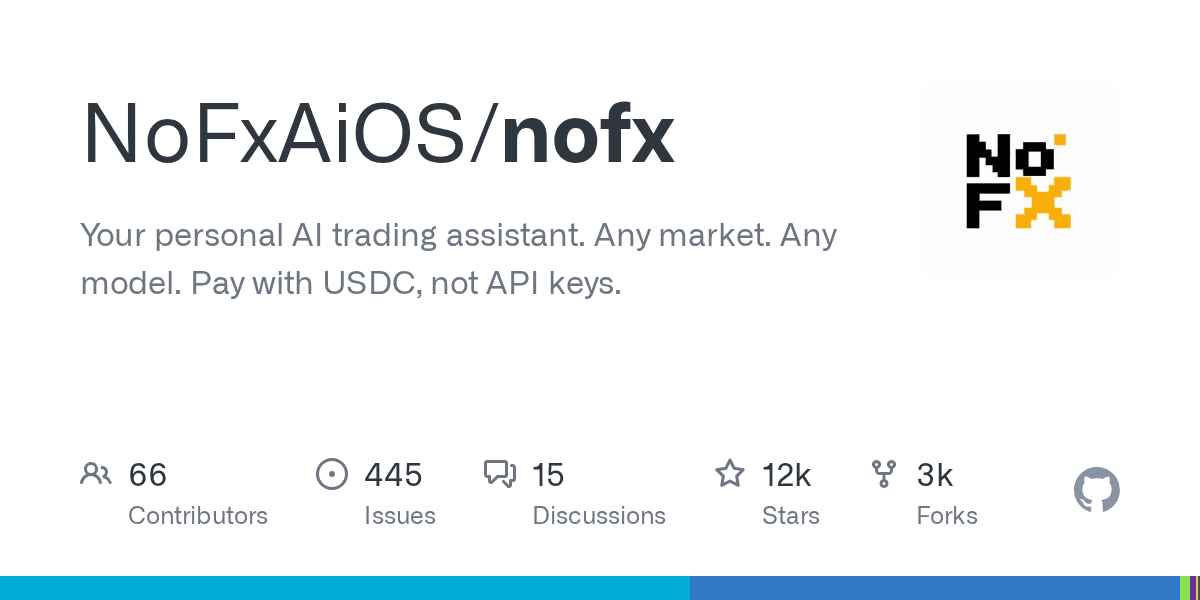 NoFxAiOS/nofx on GitHub
