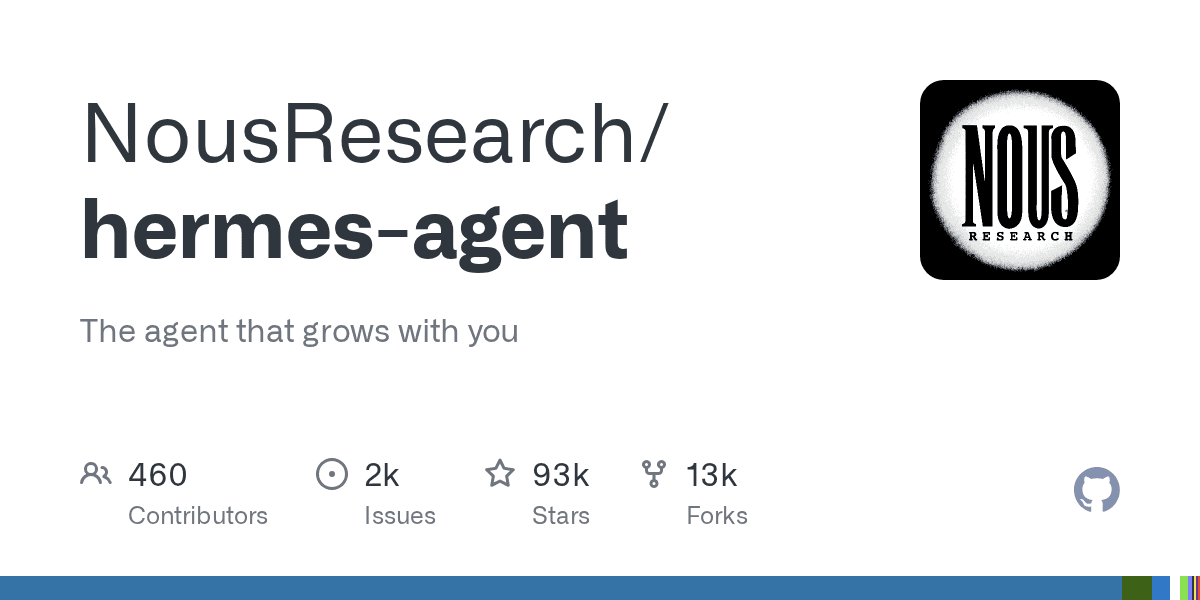 NousResearch/hermes-agent on GitHub