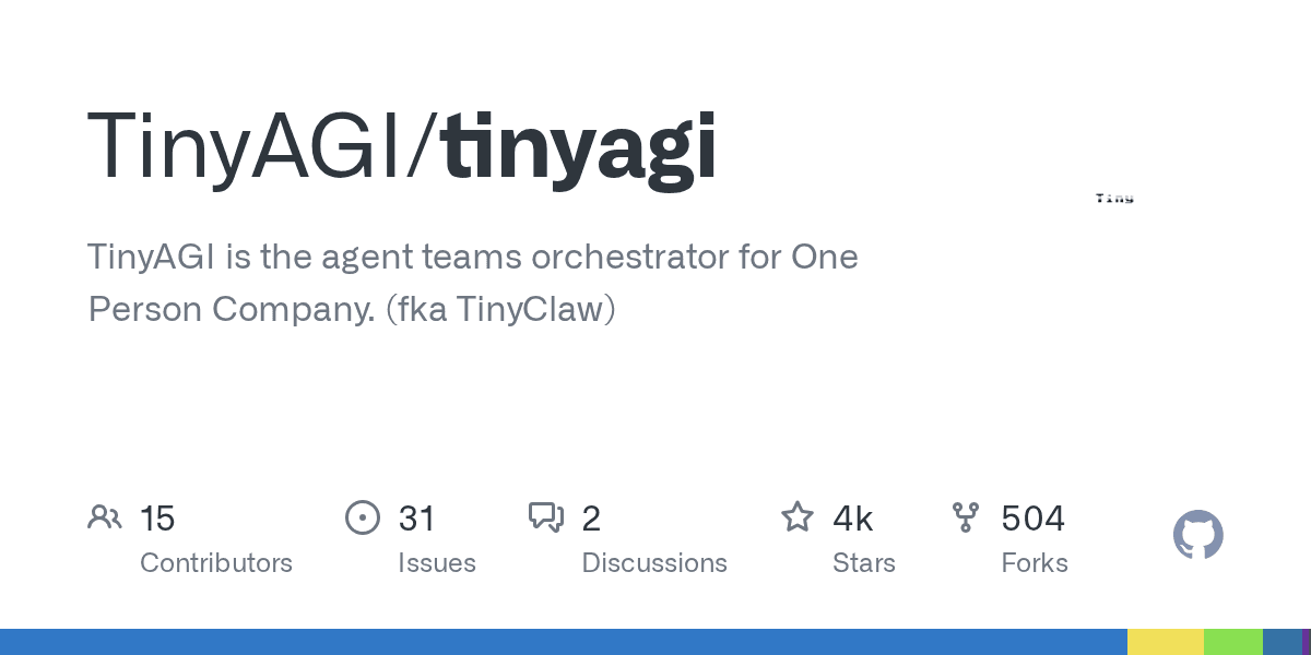 TinyAGI/tinyagi on GitHub