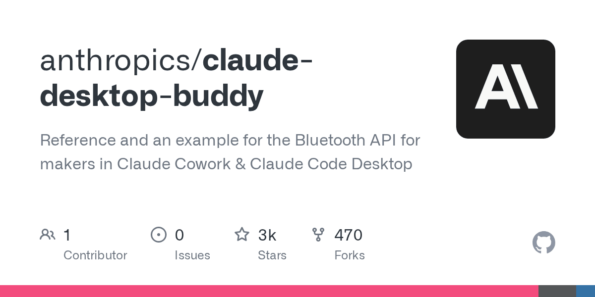 anthropics/claude-desktop-buddy on GitHub