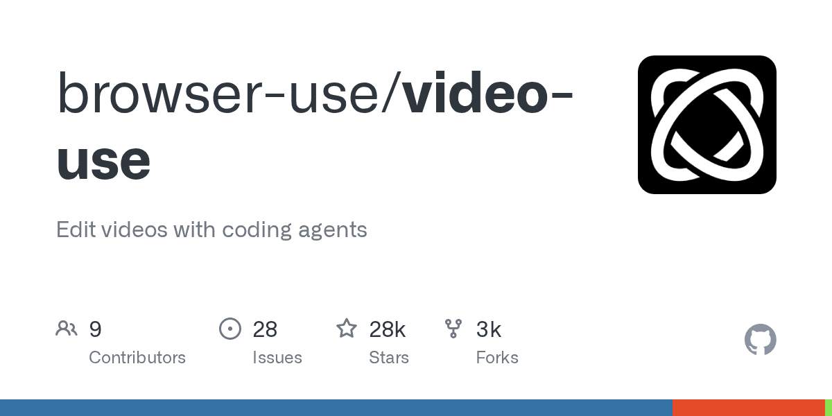 browser-use/video-use on GitHub