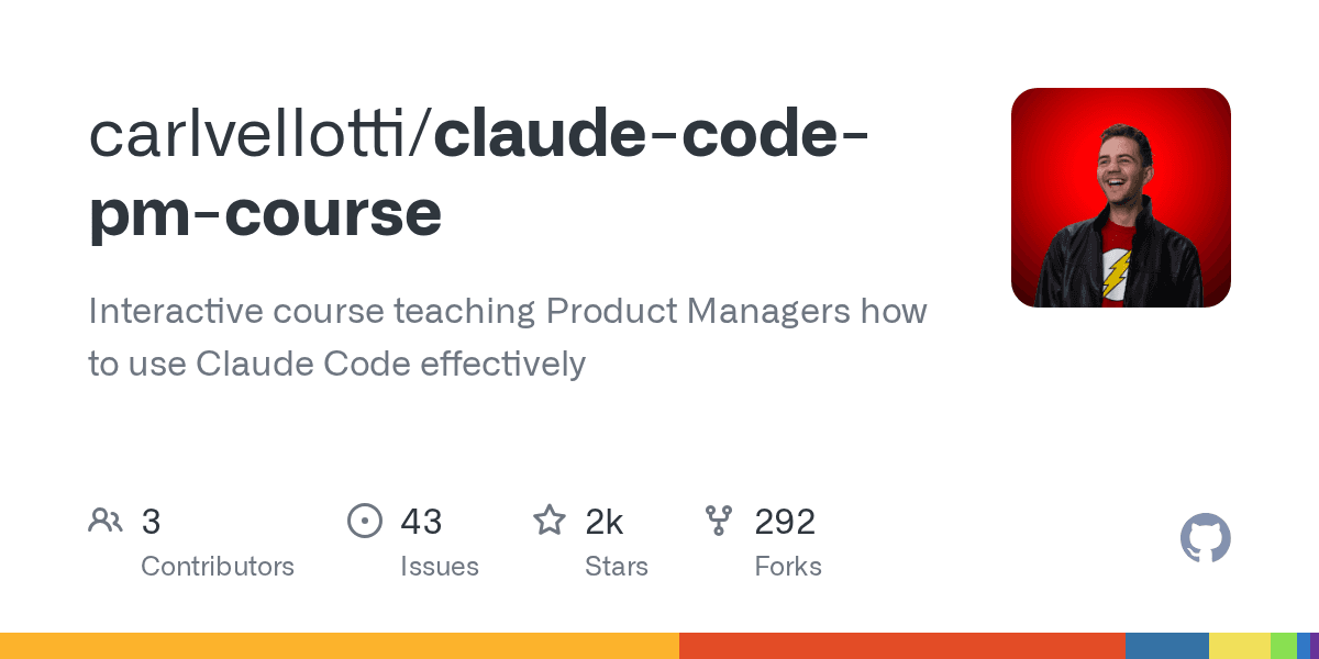 carlvellotti/claude-code-pm-course on GitHub