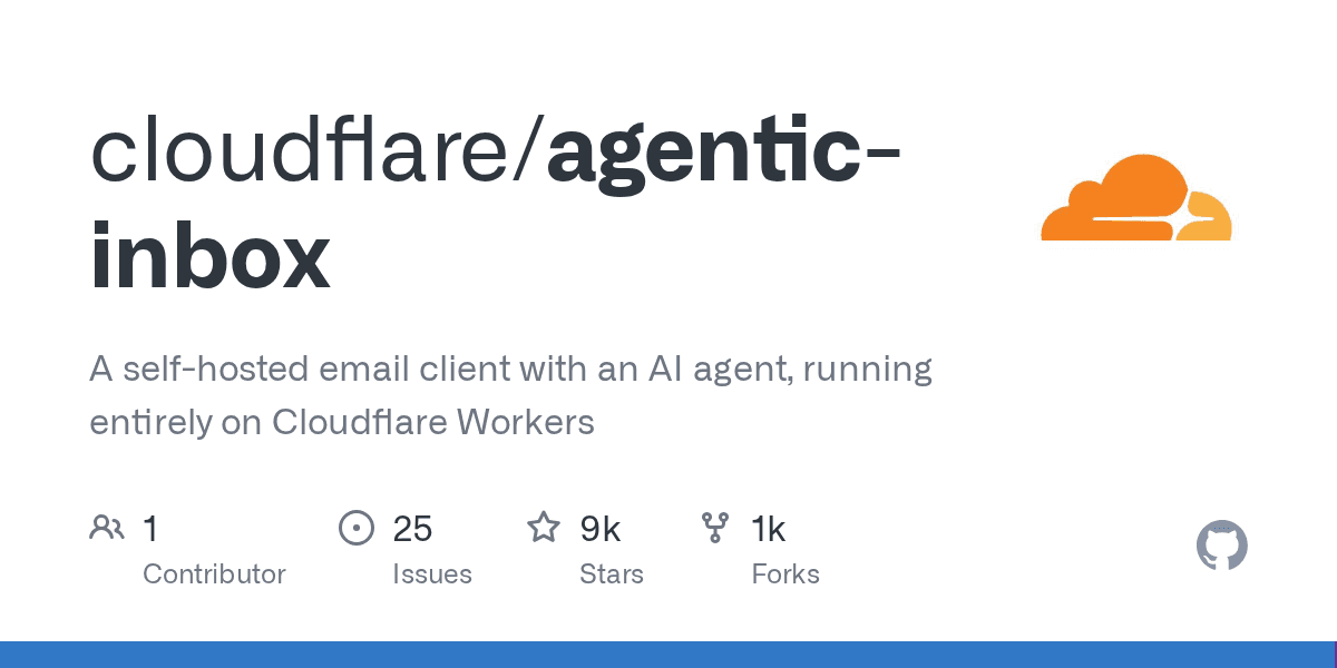cloudflare/agentic-inbox on GitHub