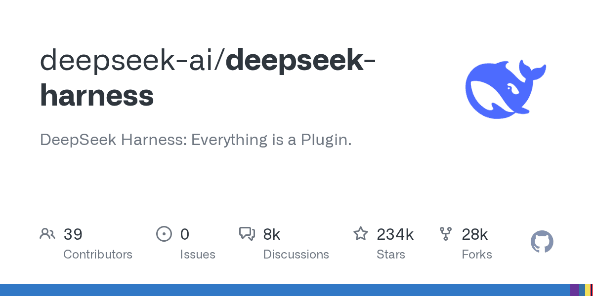 deepseek-ai/deepseek-harness on GitHub