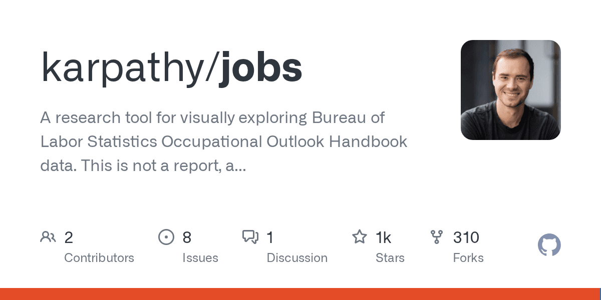 karpathy/jobs on GitHub