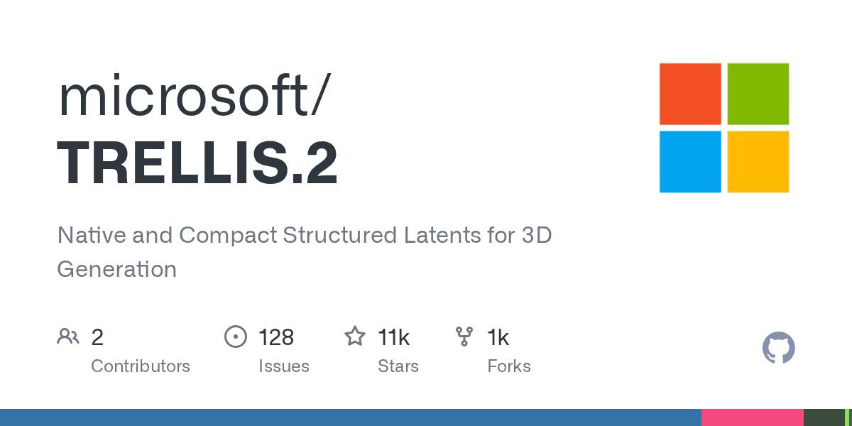 microsoft/TRELLIS.2 on GitHub