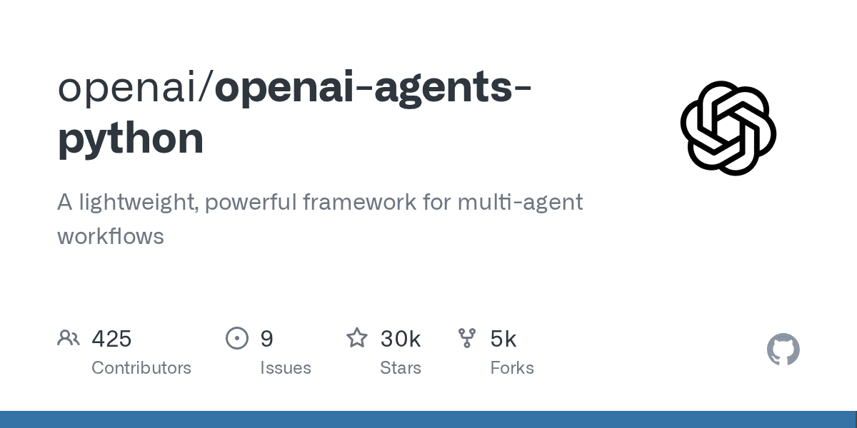 openai/openai-agents-python on GitHub