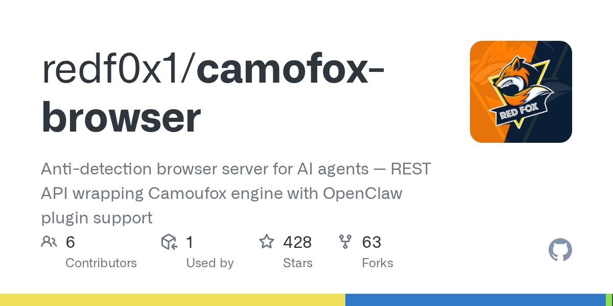 redf0x1/camofox-browser on GitHub