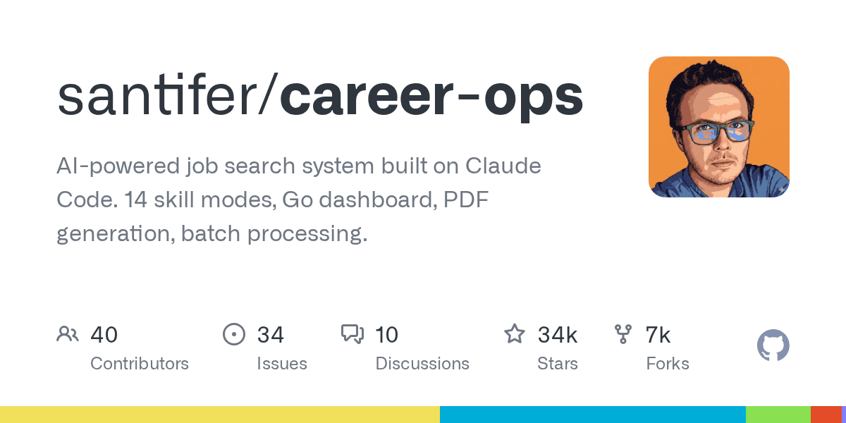 santifer/career-ops on GitHub