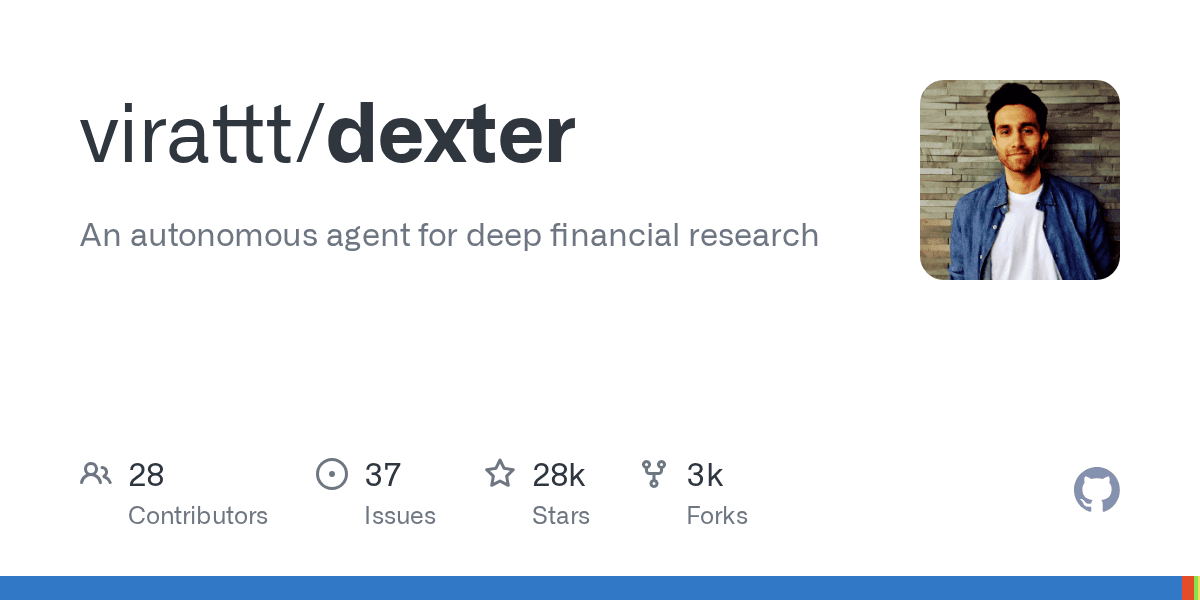 virattt/dexter on GitHub
